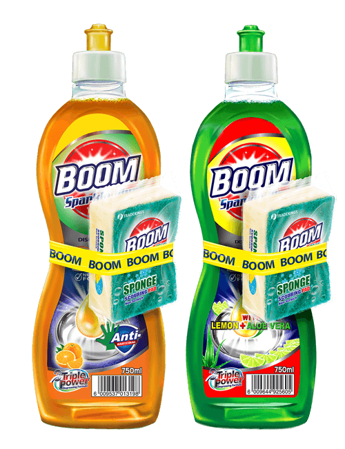 Boom Dishwasher Sparkle and Sponge 750ml