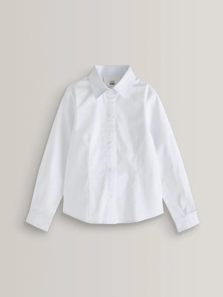 Adventurer White Long Sleeve Pilot Shirt