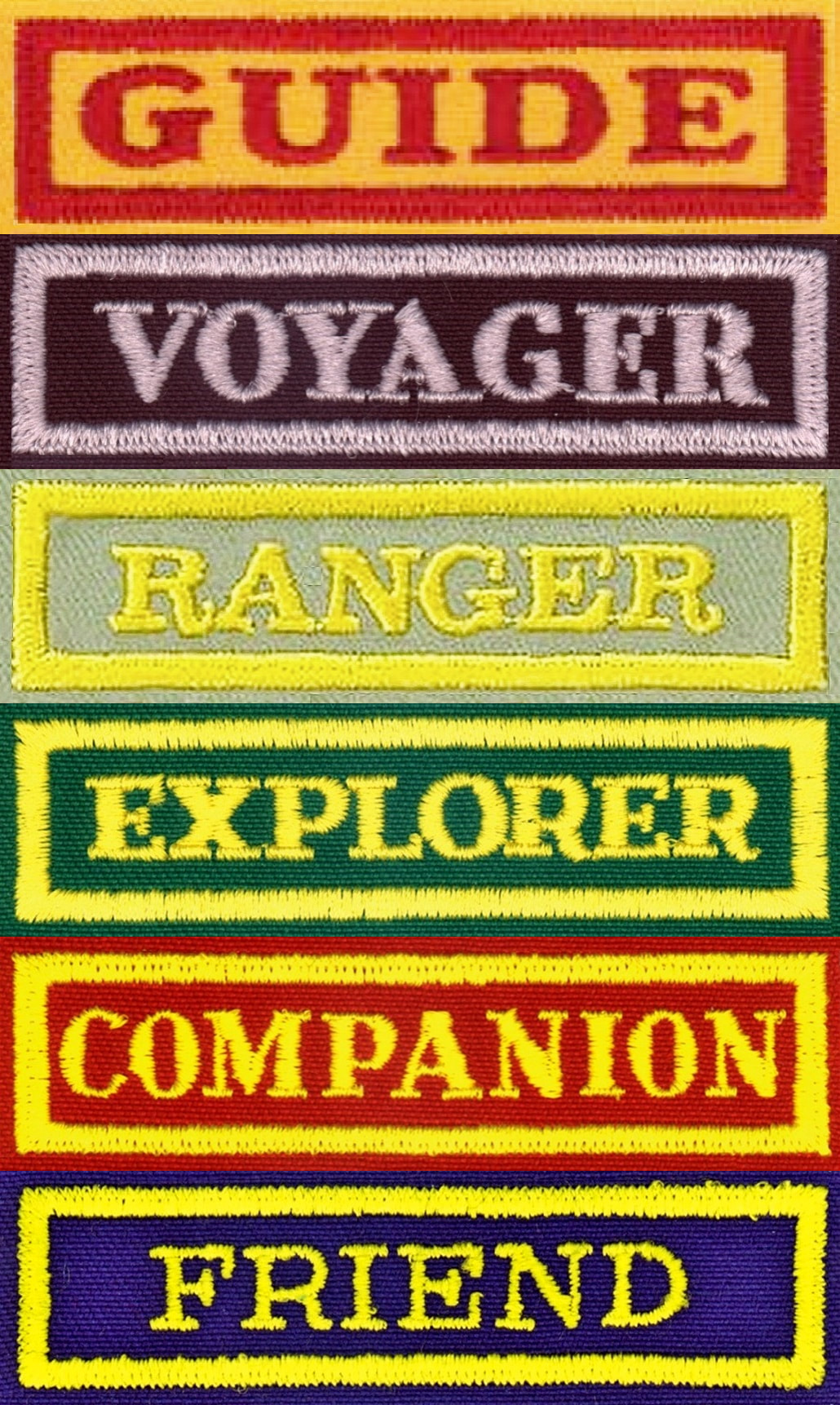 Pathfinder Club Badges